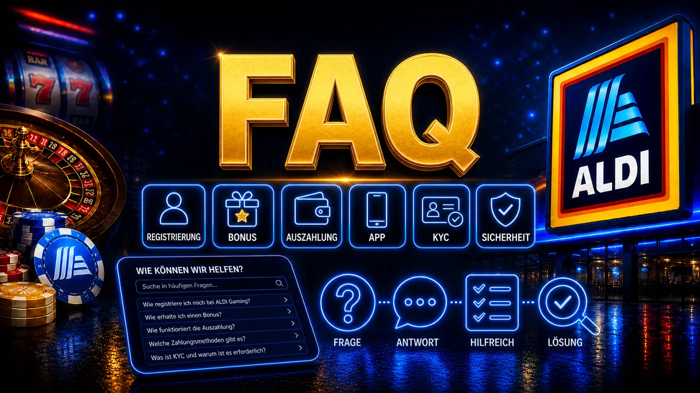 Aldi Slots FAQ Fragen und Antworten zu Bonus Auszahlung App und Registrierung